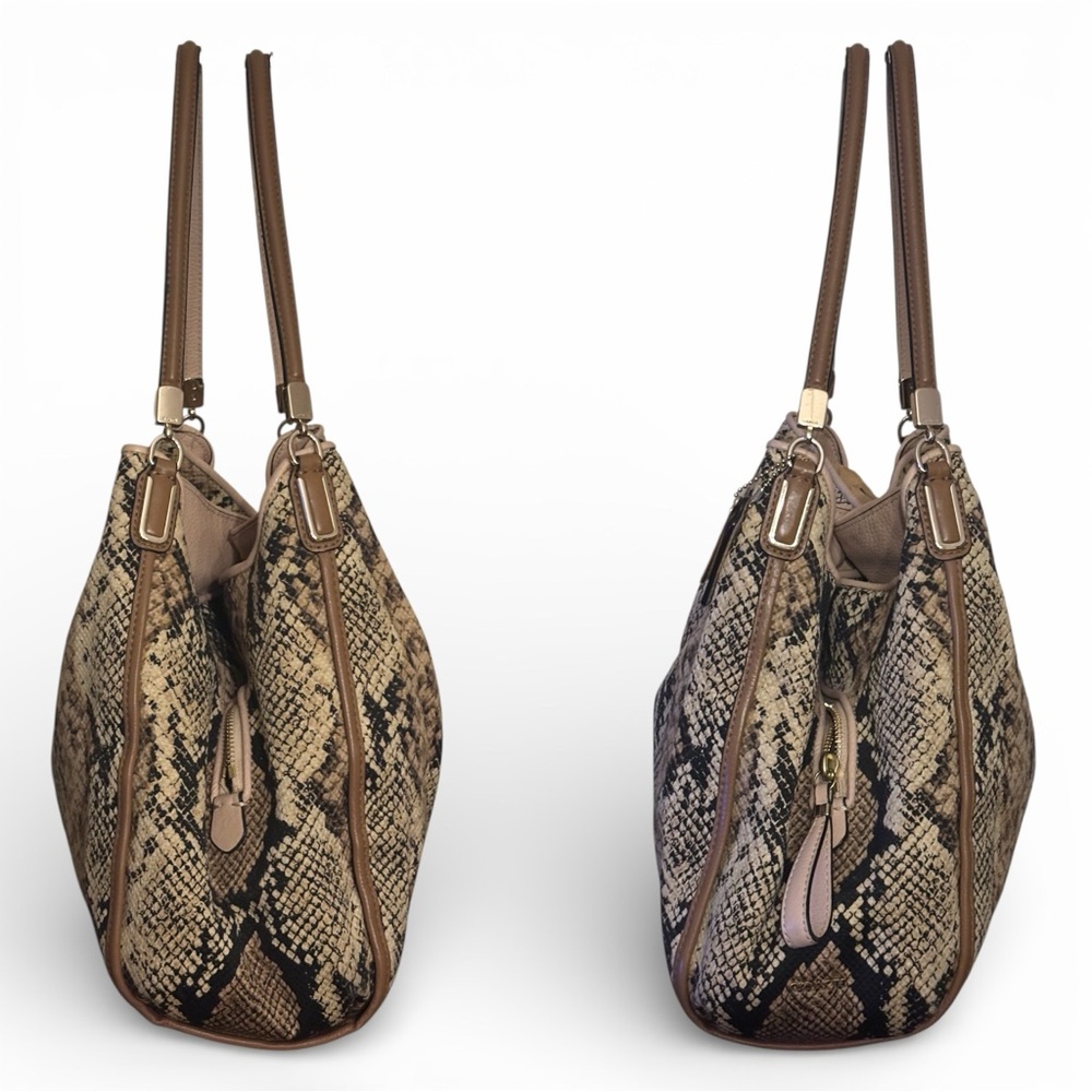 Coach Madison Python Print Phoebe Shoulder Bag - image 3